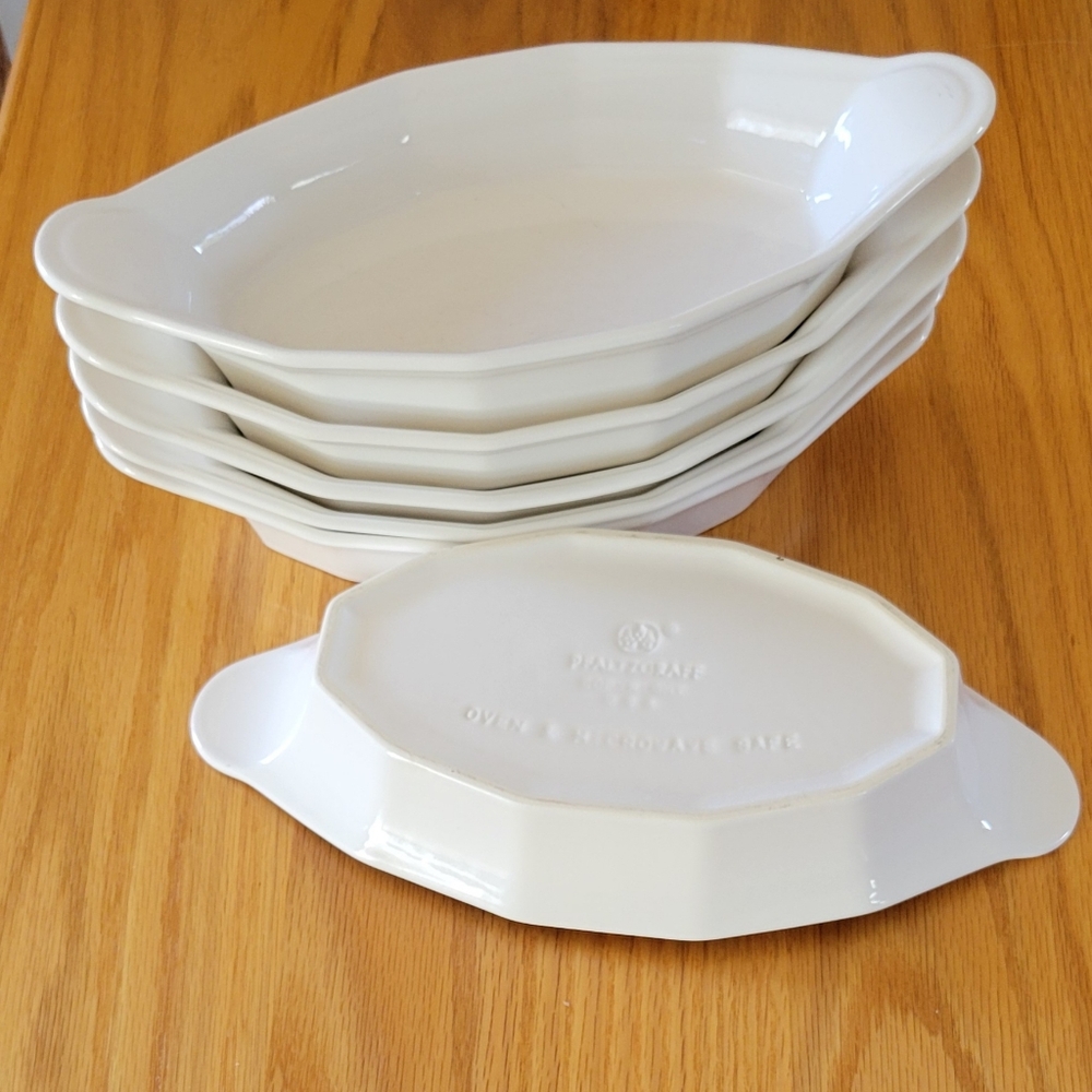 Pfaltzgraff White Oval Baking Dishes Set